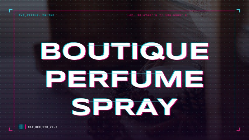boutique perfume spray